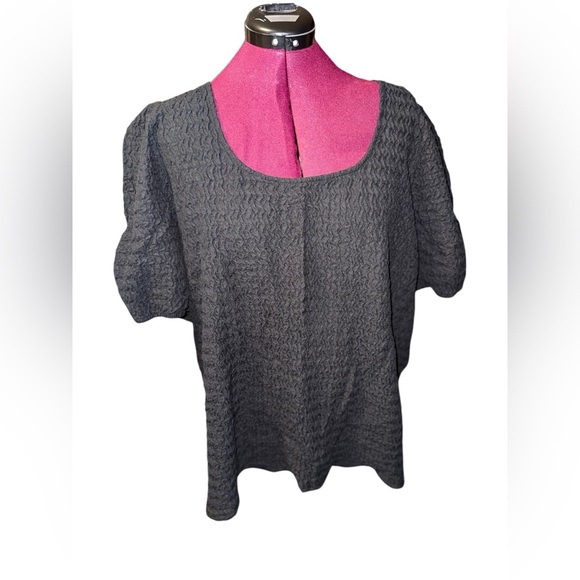 Maurice’s Textured Short Sleeve Blouse 3X NWOT - Picture 5 of 9